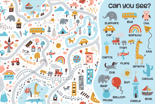 Hidden Picture Murials and Banners for Early Learning - Can You See?