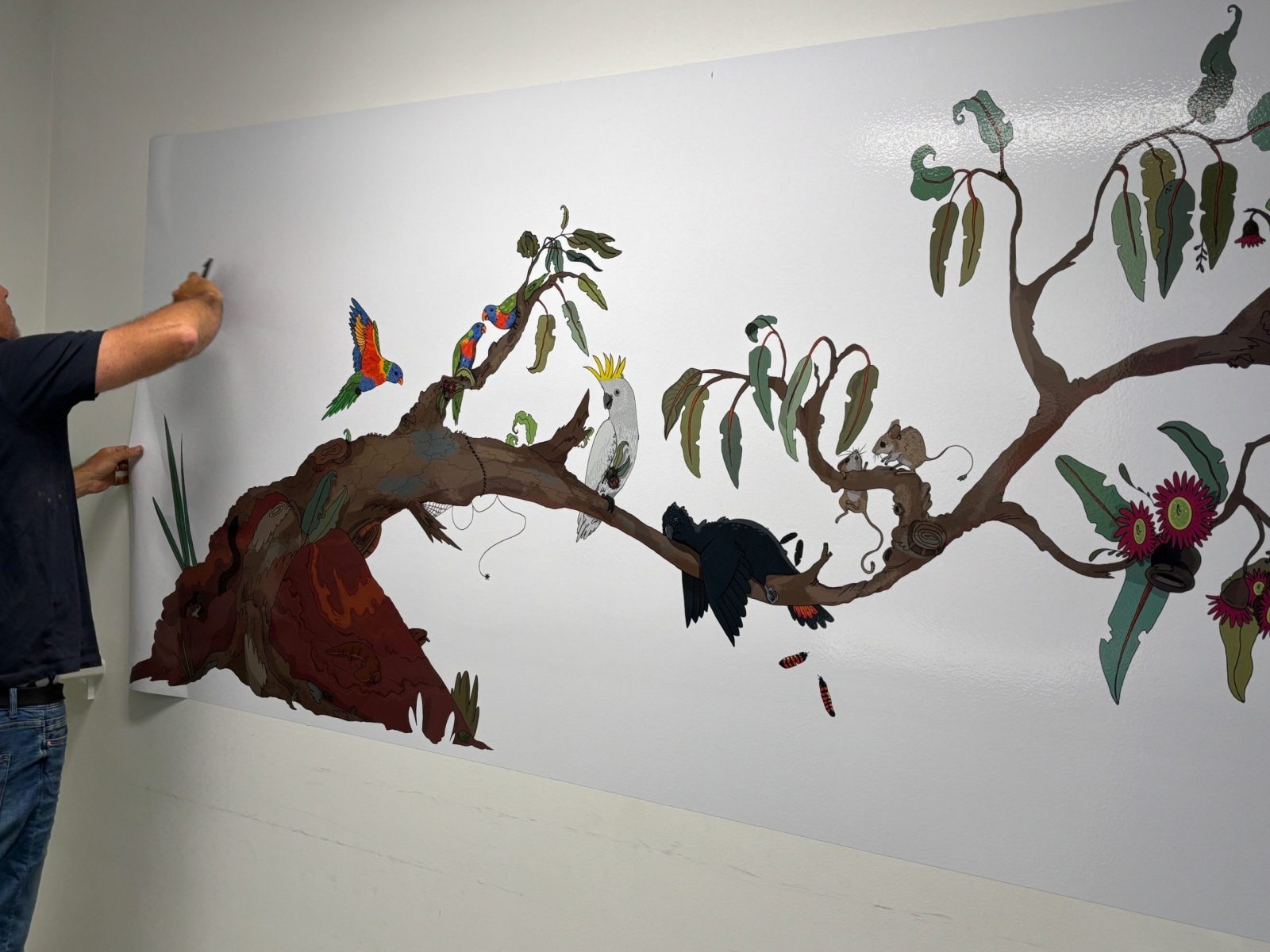 Wall Graphic - Designed by Local Artist Kikki